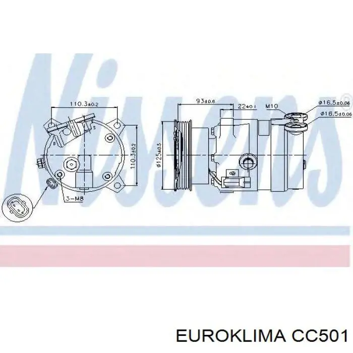 Купити CC501 REMA-PARTS Муфта компресора кондиціонера