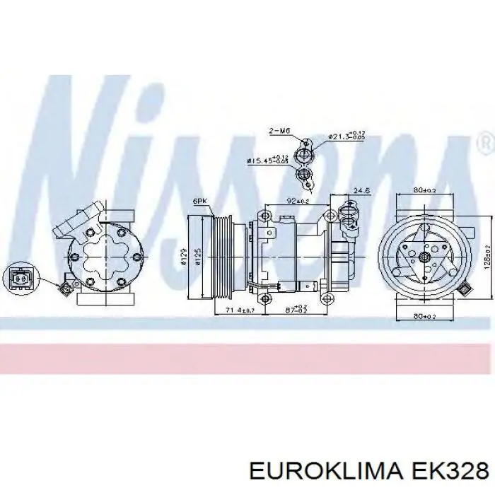Диск муфти компресора кондиціонера ERA 671131