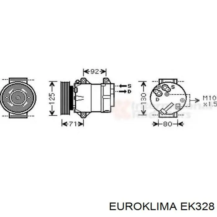 671131 ERA Диск муфти компресора кондиціонера