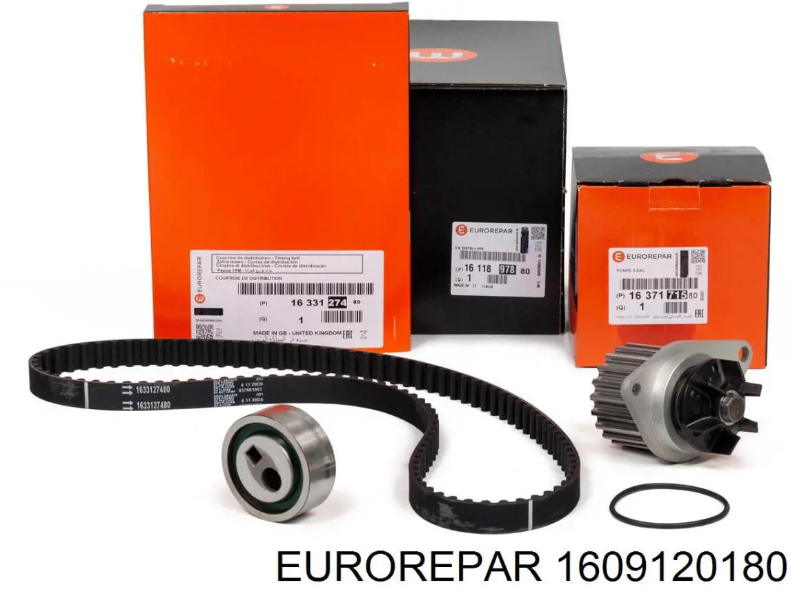 Комплект ГРМ Eurorepar 1609120180 ціна, від 85.83 USD