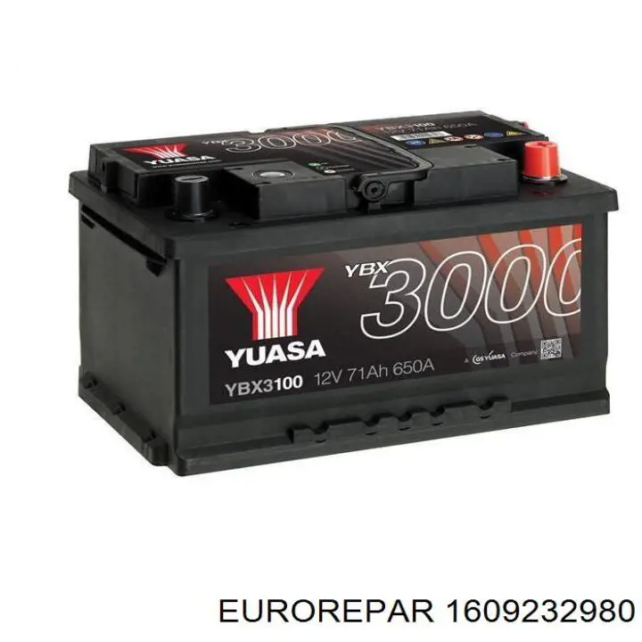 Батарея акумуляторна Eurorepar 1609232980 ціна, від 123.44 USD