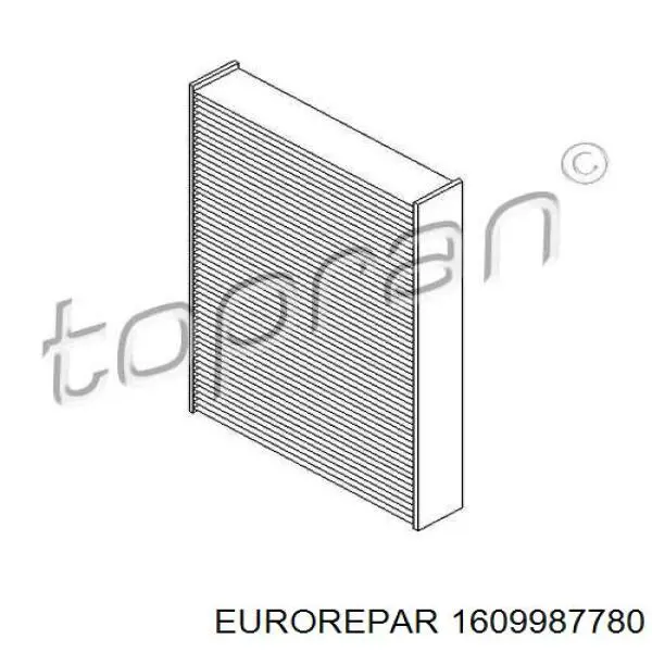 1609987780 Eurorepar Внутрішньосалонний фільтр