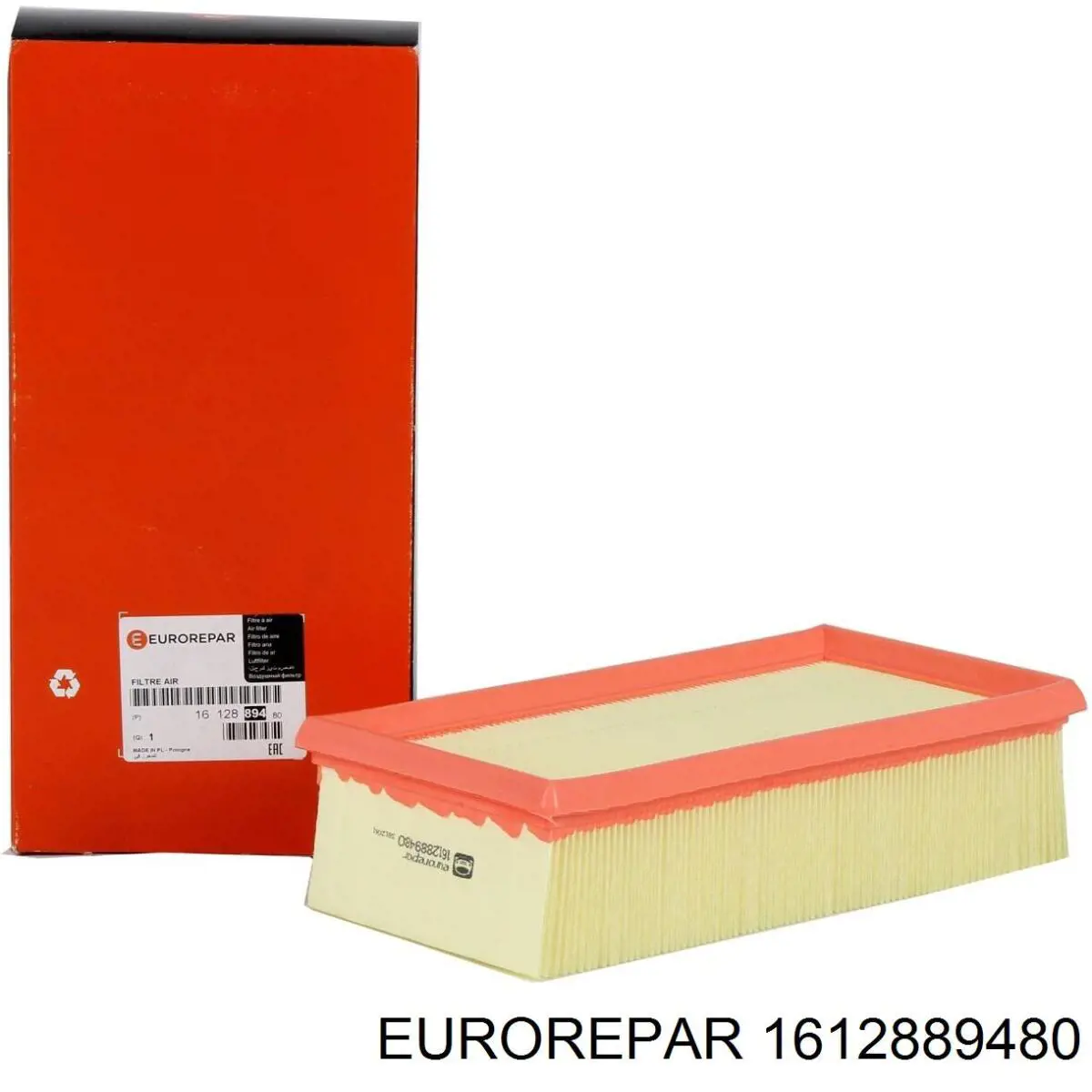 Елемент повітряного фільтра Eurorepar 1612889480 ціна, від 5.63 USD