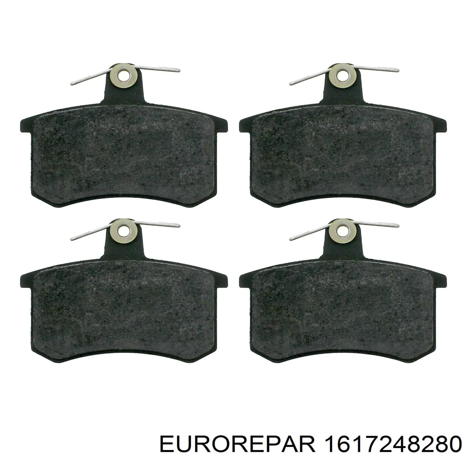 1617248280 Eurorepar колодки гальмові задні, дискові