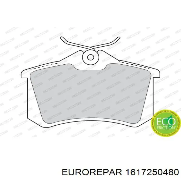 Купити 1617250480 Eurorepar Задні колодки