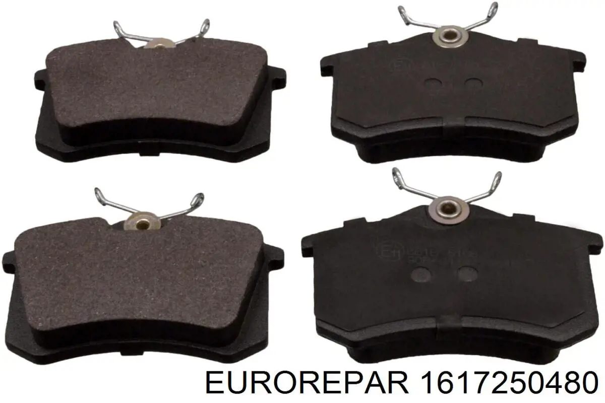 1617250480 Eurorepar колодки гальмові задні, дискові