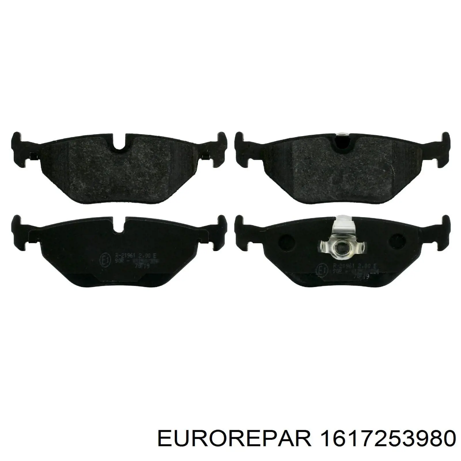 1617253980 Eurorepar Колодки гальмівні задні, дискові