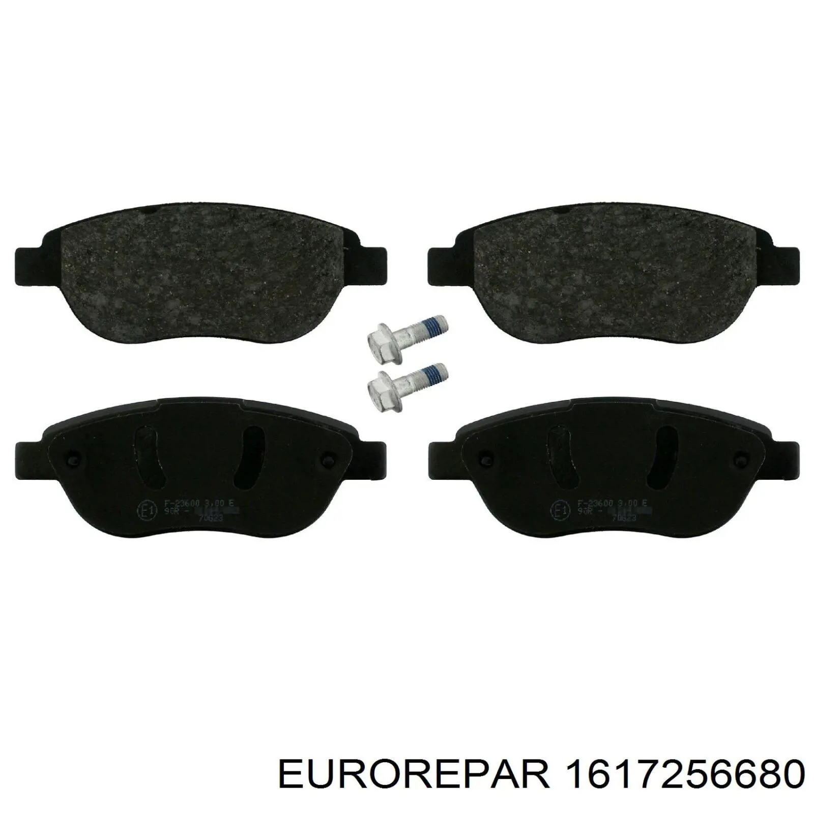1617256680 Eurorepar колодки гальмівні передні, дискові