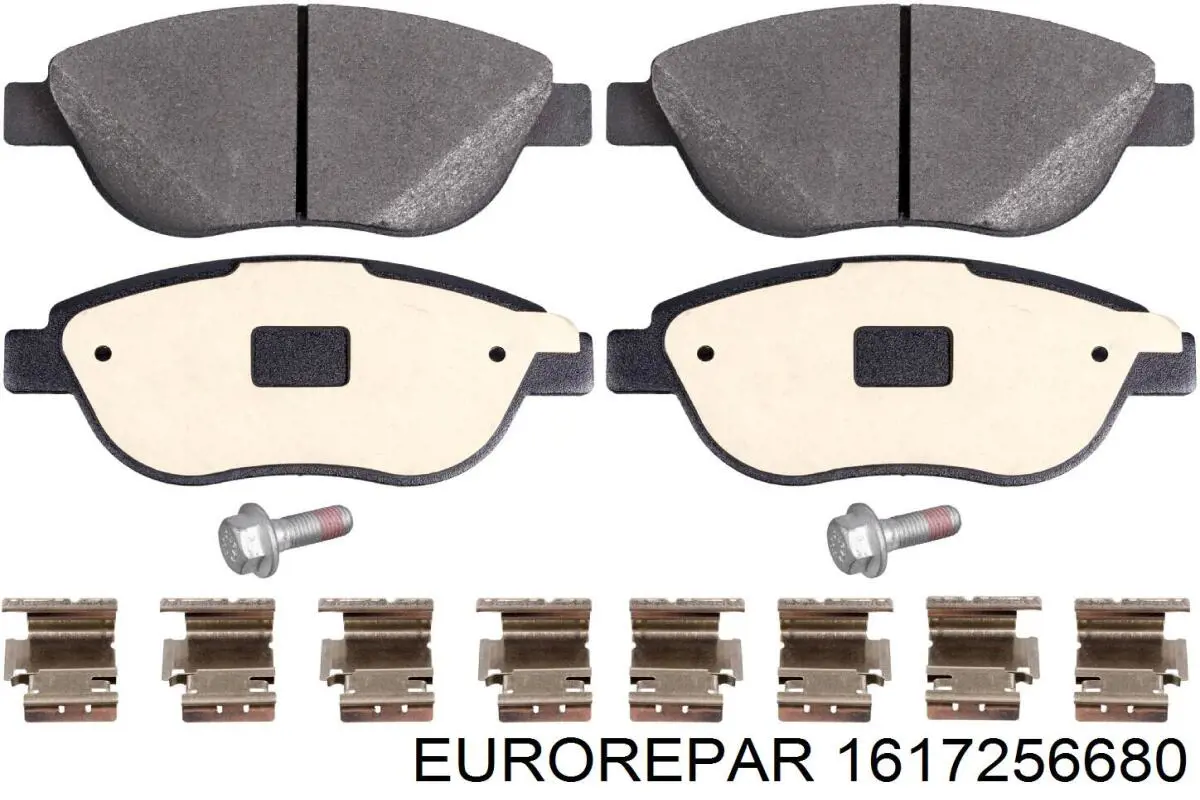Гальмівні колодки Eurorepar 1617256680 ціна, від 17.54 USD
