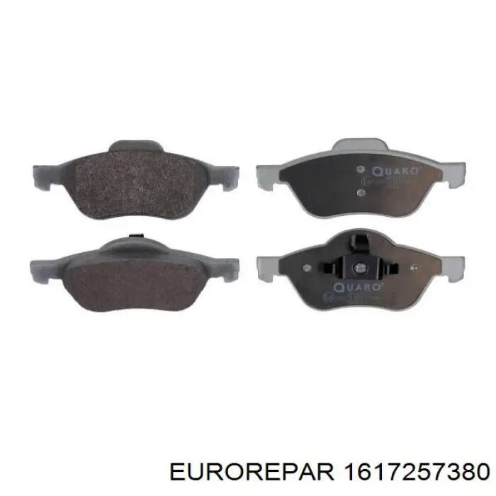 1617257380 Eurorepar колодки гальмівні передні, дискові