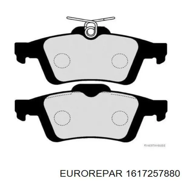 Купити 1617257880 Eurorepar Задні колодки