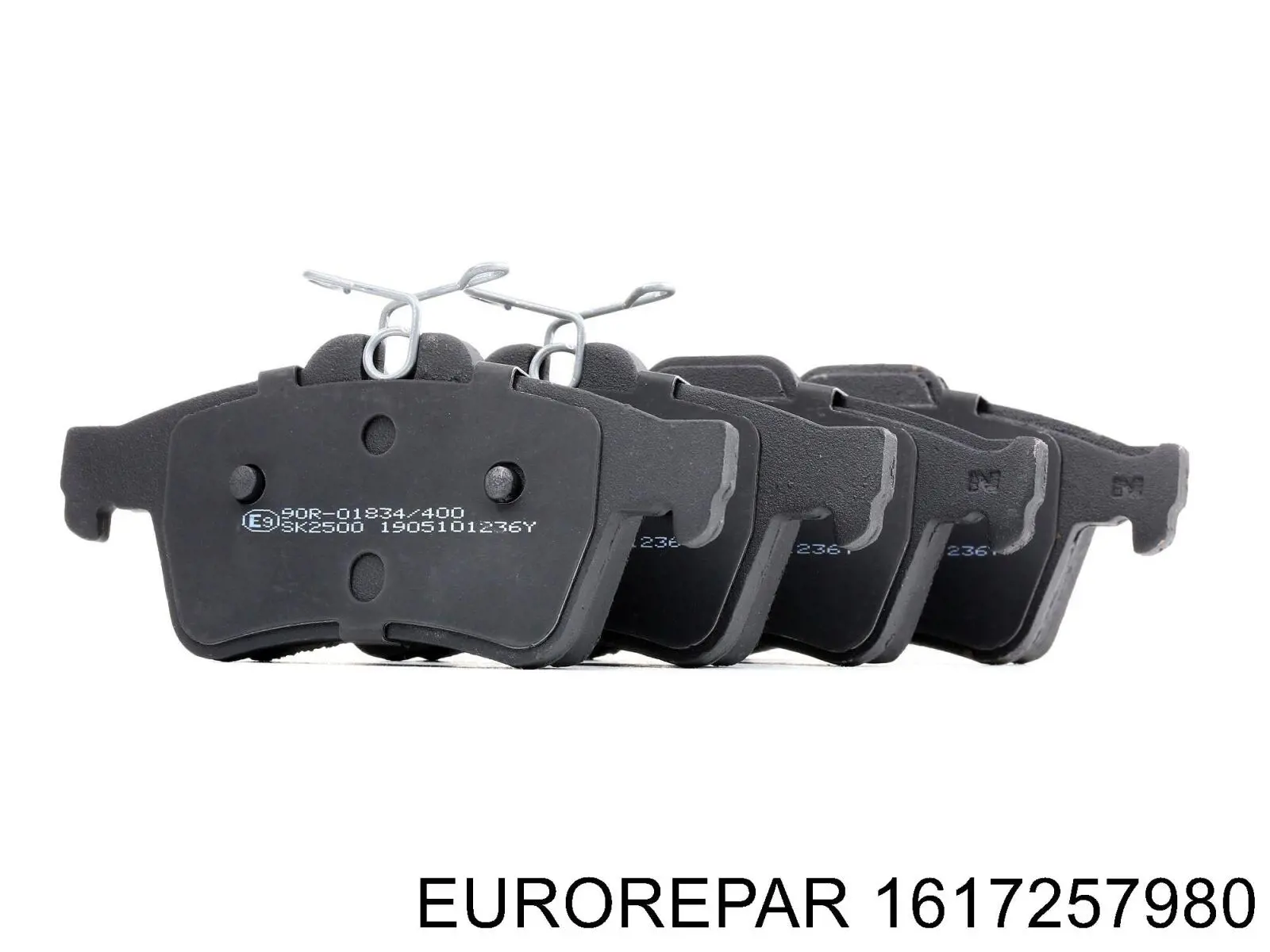1617257980 Eurorepar колодки гальмові задні, дискові