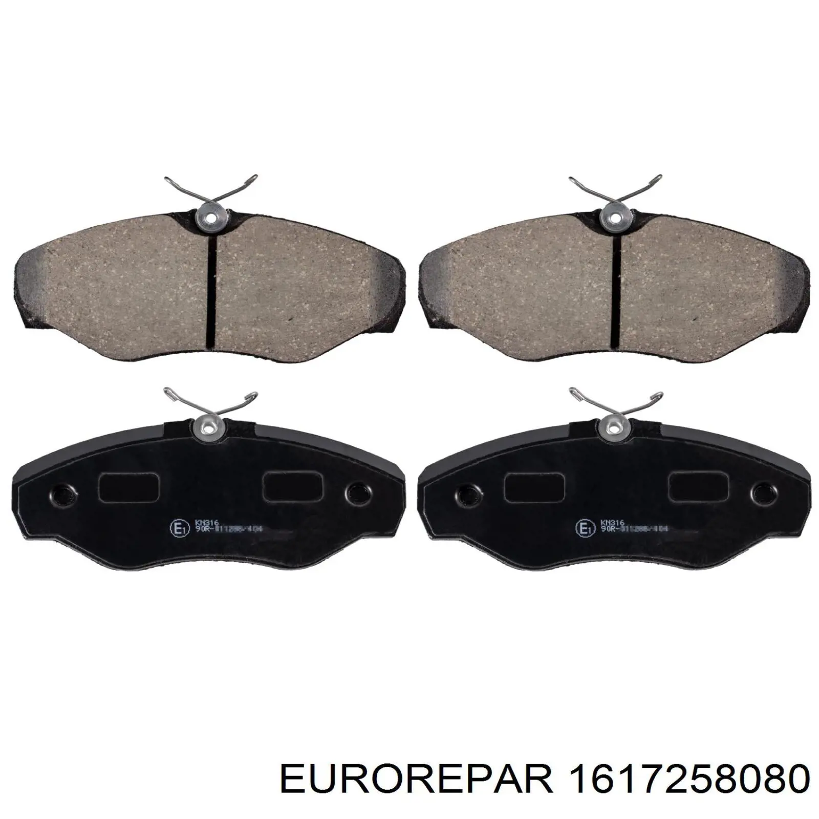 1617258080 Eurorepar Передні гальмівні колодки