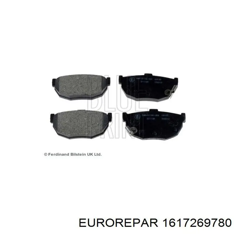 Купити 1617269780 Eurorepar Задні колодки