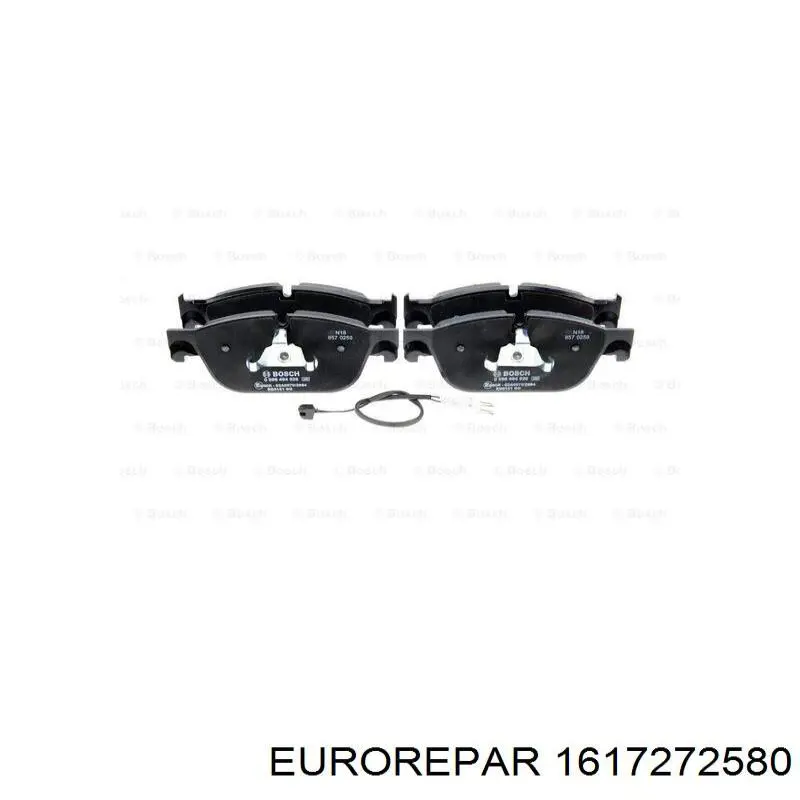 Купити 1617272580 Eurorepar Колодки гальмівні передні, дискові