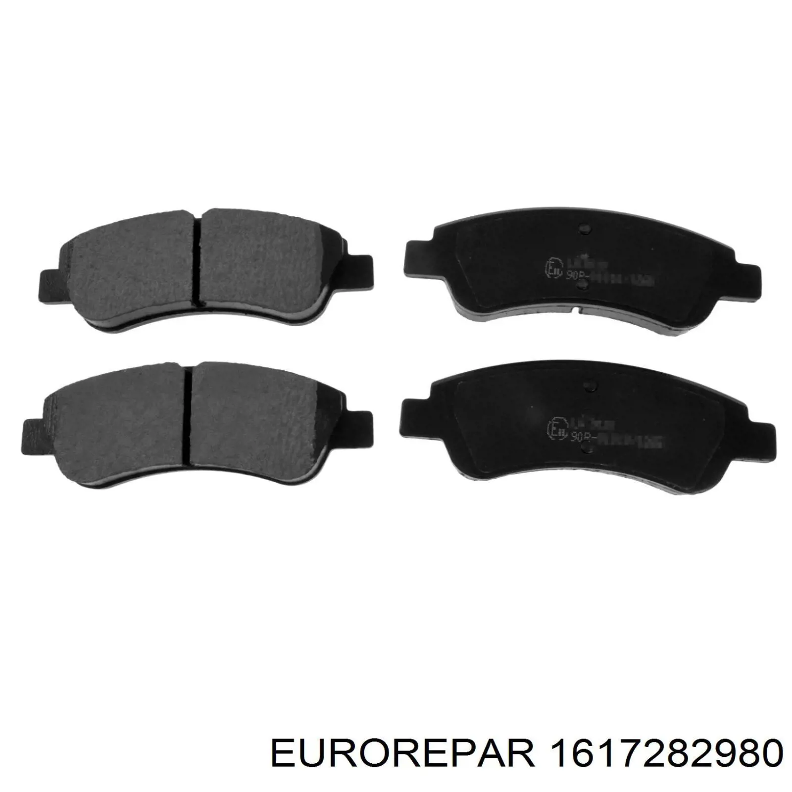 1617282980 Eurorepar колодки гальмівні передні, дискові