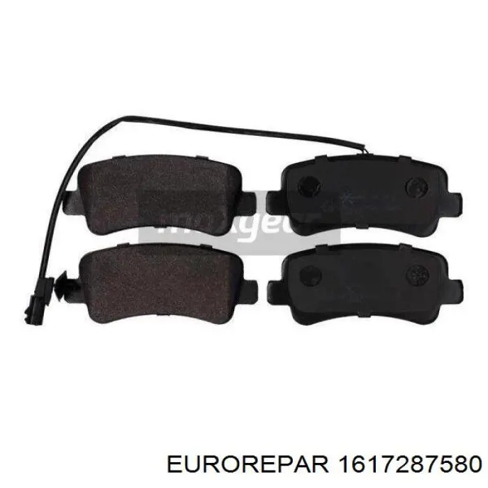 Задні гальмівні колодки Eurorepar 1617287580 ціна, від 23.15 USD