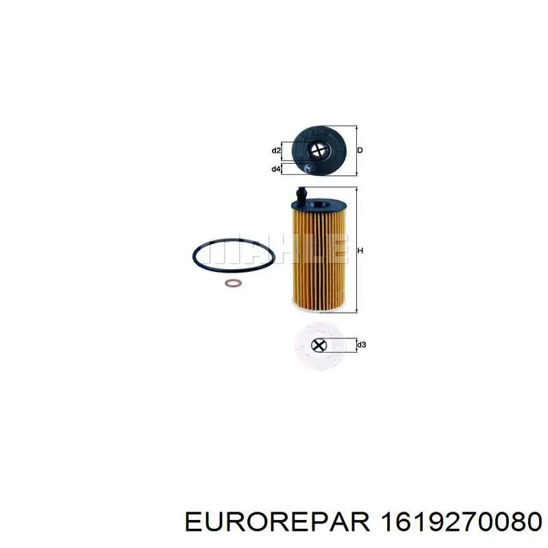 1619270080 Eurorepar Фільтр масла