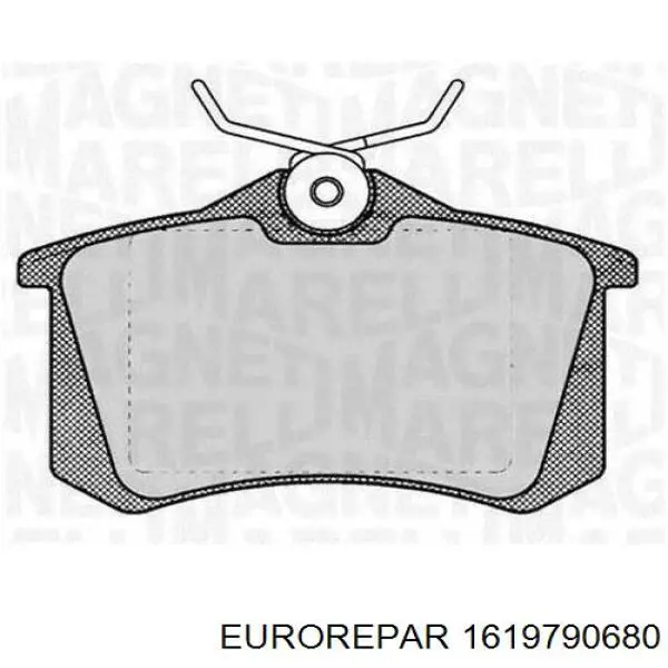 Задні гальмівні колодки 1619790680 Eurorepar