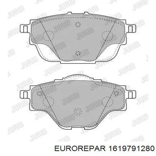 Купити 1619791280 Eurorepar Задні колодки
