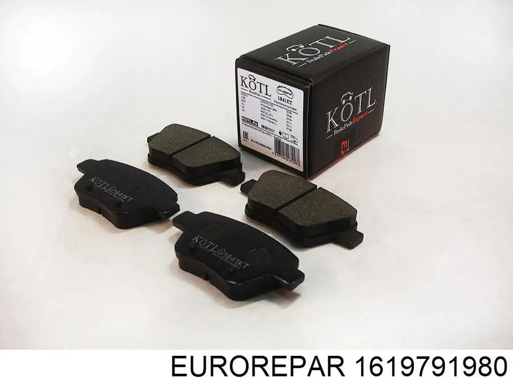 Задні гальмівні колодки 1619791980 Eurorepar
