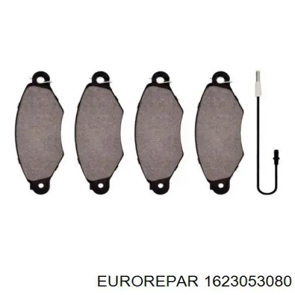 Гальмівні колодки Eurorepar 1623053080 ціна, від 16.15 USD