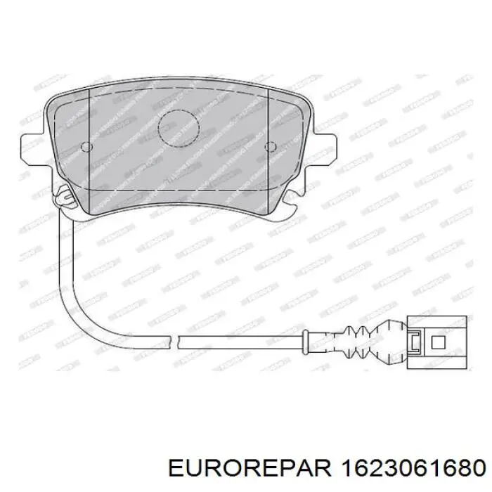 Купити 1623061680 Eurorepar Задні колодки
