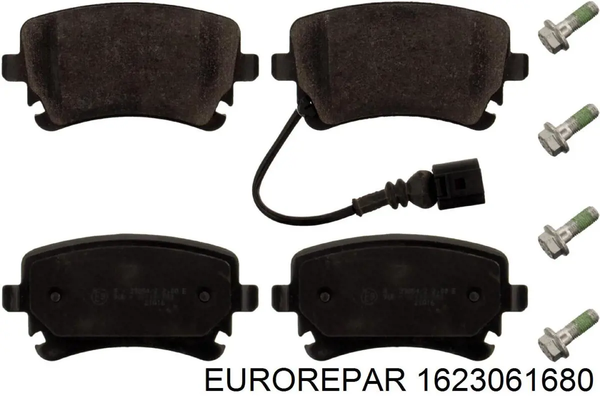 Задні гальмівні колодки Eurorepar 1623061680 ціна, від 20.01 USD