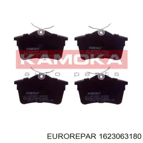 Задні гальмівні колодки Eurorepar 1623063180 ціна, від 16.61 USD