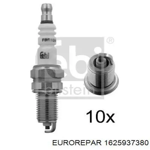 Свічки автомобільні Eurorepar 1625937380 ціна, від 4.87 USD