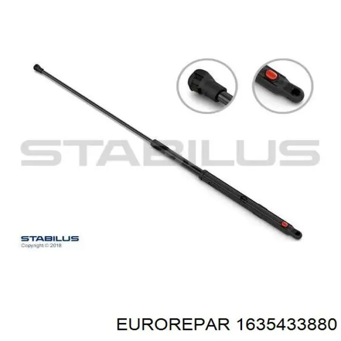 Опора капота права Peugeot/Citroen 1635433880 ціна, від 48.17 USD