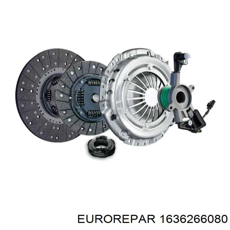 Купити 1636266080 Eurorepar Комплект зчеплення (диск, корзина, підшипник)