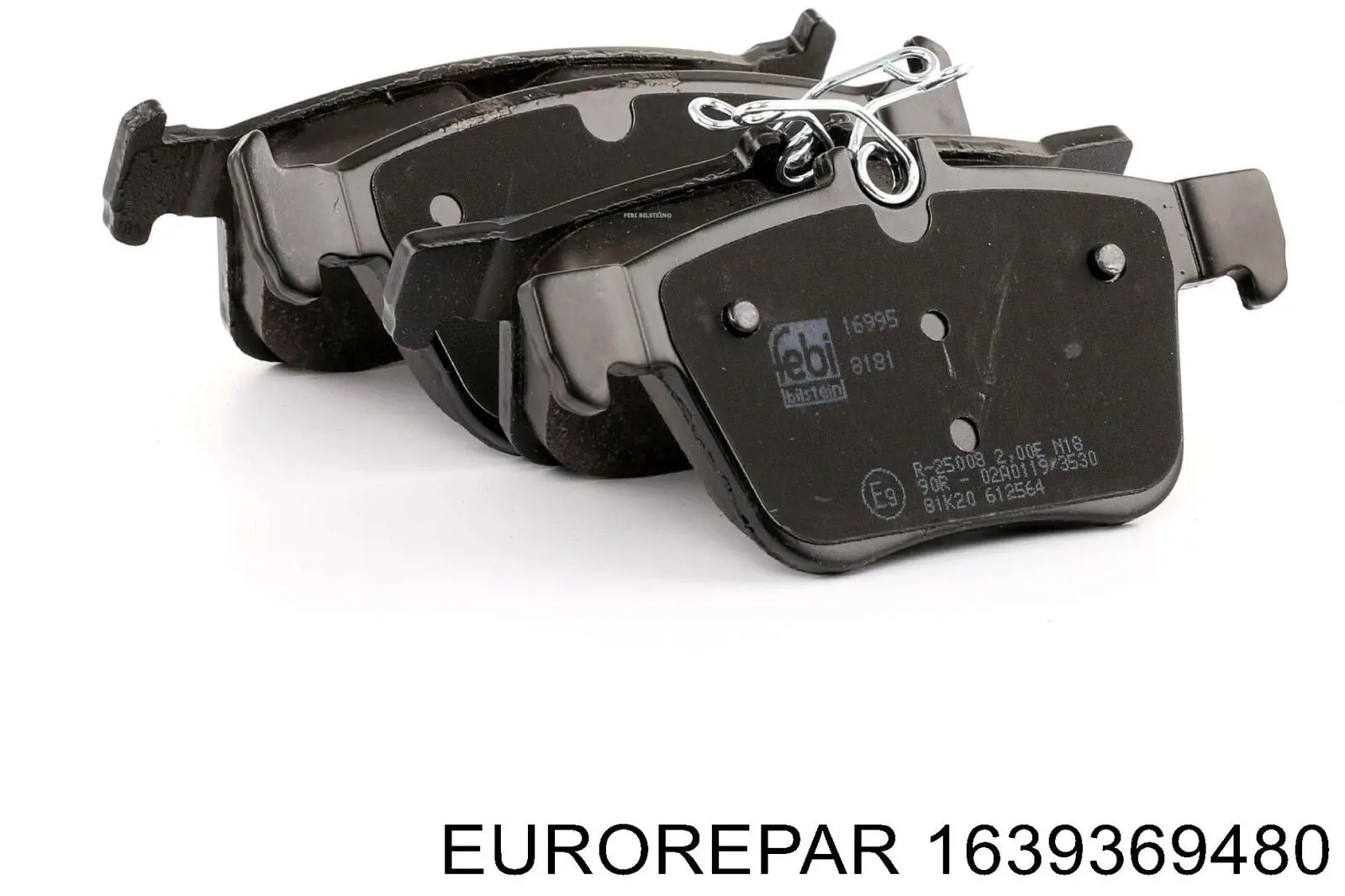 Задні гальмівні колодки Eurorepar 1639369480 ціна, від 20.80 USD