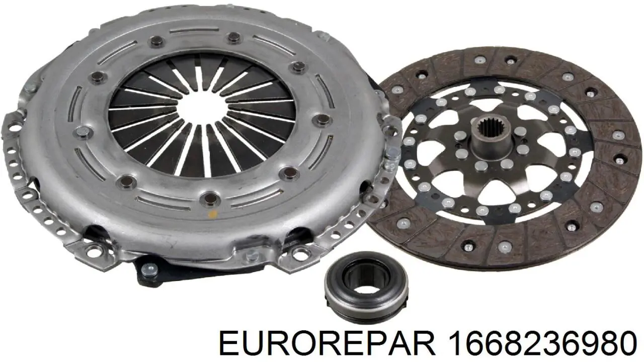 Комплект зчеплення (3 частини) Eurorepar 1668236980 ціна, від 113.15 USD