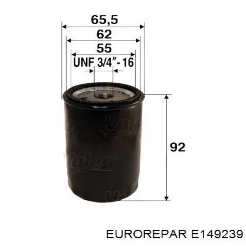 Купити E149239 Eurorepar Фільтр очищення масла відцентровий