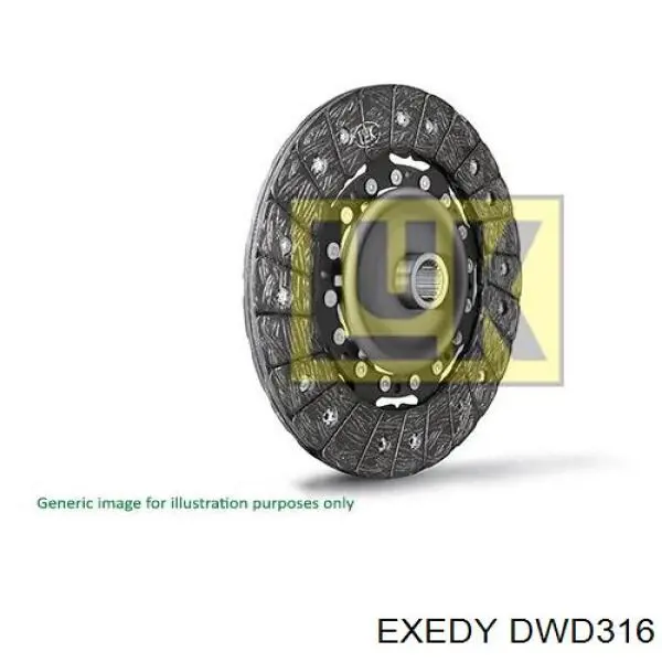 DWD316 Exedy диск зчеплення