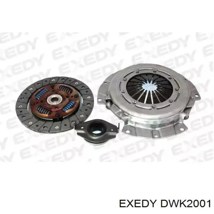 Купити DWK2001 Exedy Комплект зчеплення (диск, корзина, підшипник)