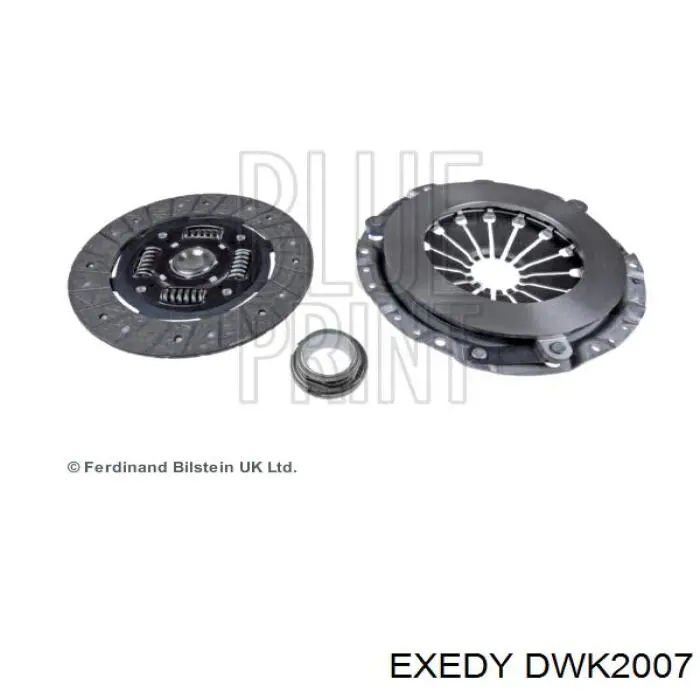 DWK2007 Exedy комплект зчеплення (3 частини)