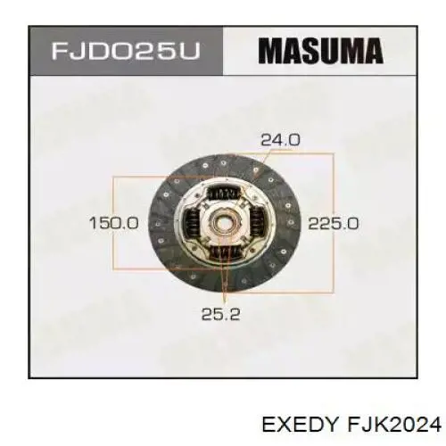 Купити FJK2024 Exedy Комплект зчеплення (диск, корзина, підшипник)