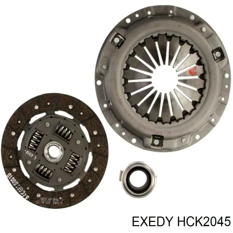 HCK2045 Exedy комплект зчеплення (3 частини)