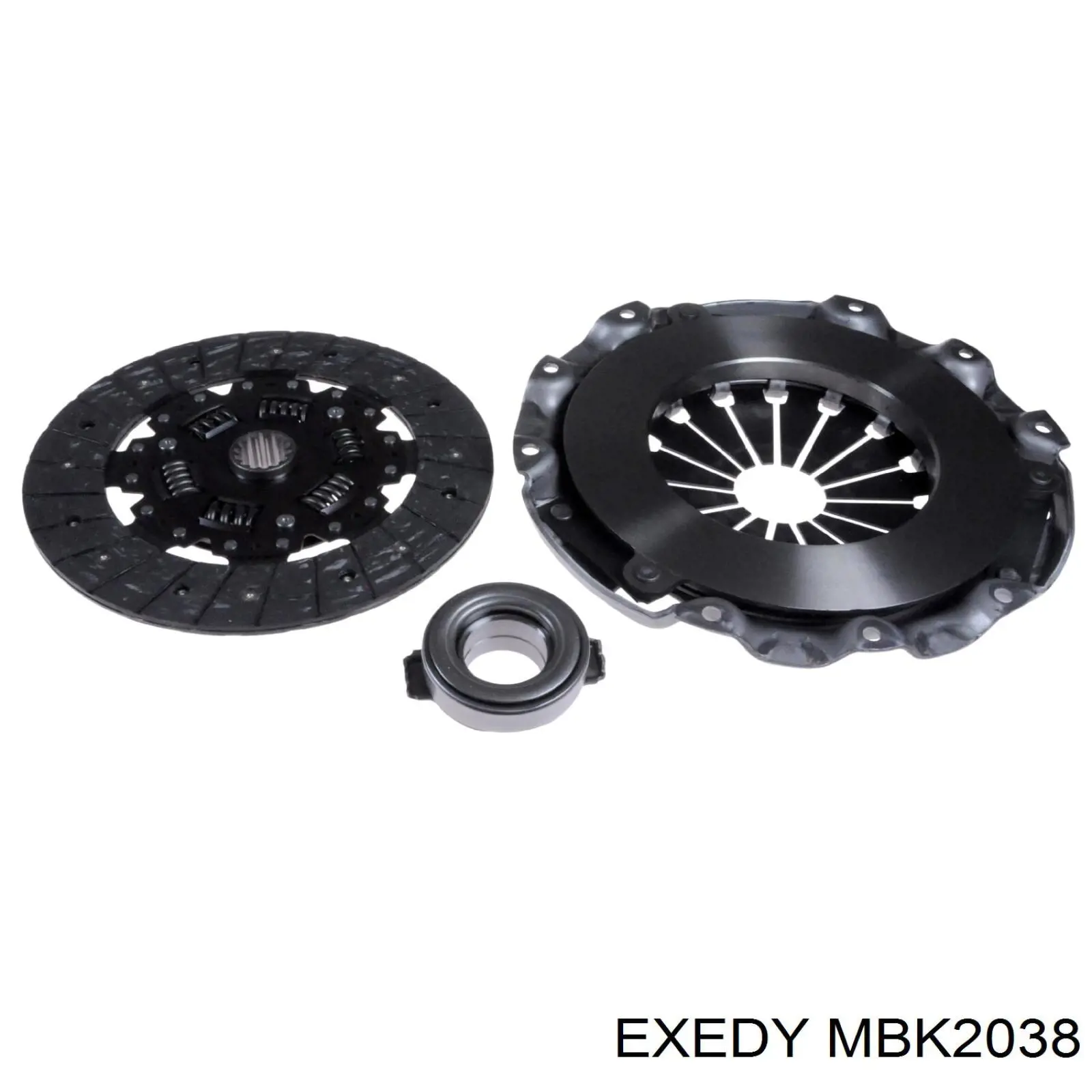 Комплект зчеплення (3 частини) Exedy MBK2038 ціна, від 176.29 USD