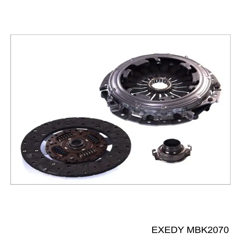 Комплект зчеплення (3 частини) Exedy MBK2070DMF ціна, від 230.55 USD