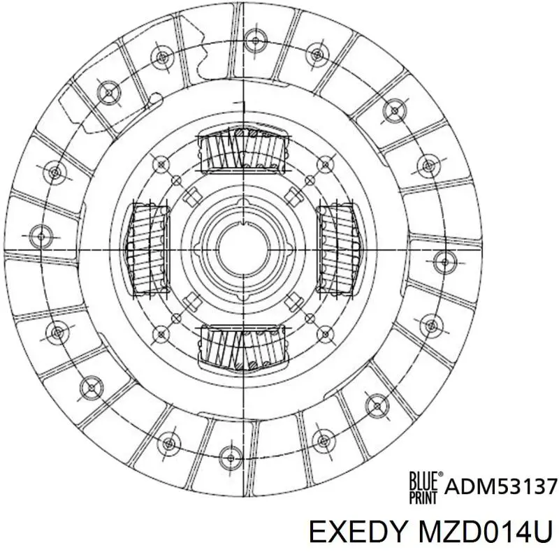 Зчеплення Exedy MZD014U ціна, від 55.94 USD