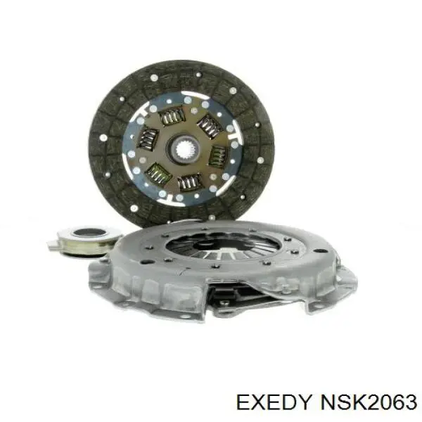Комплект зчеплення (3 частини) Exedy NSK2063 ціна, від 97.34 USD