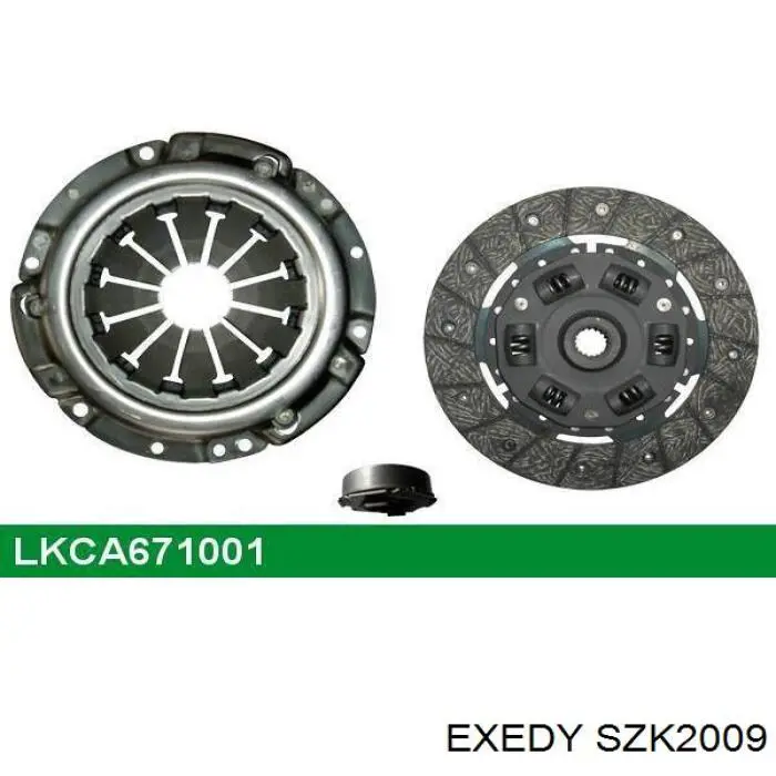 Купити SZK2009 Exedy Комплект зчеплення (диск, корзина, підшипник)