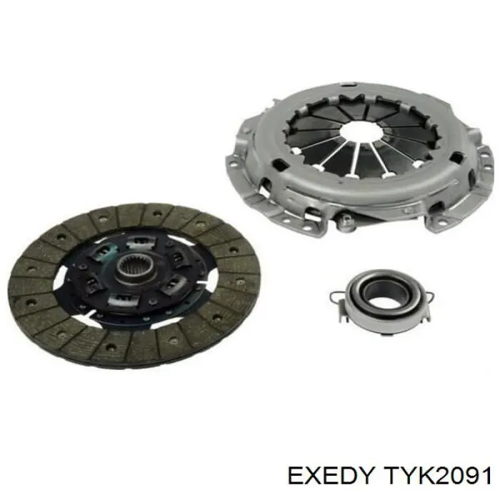 Комплект зчеплення (3 частини) Exedy TYK2091 ціна, від 87.31 USD