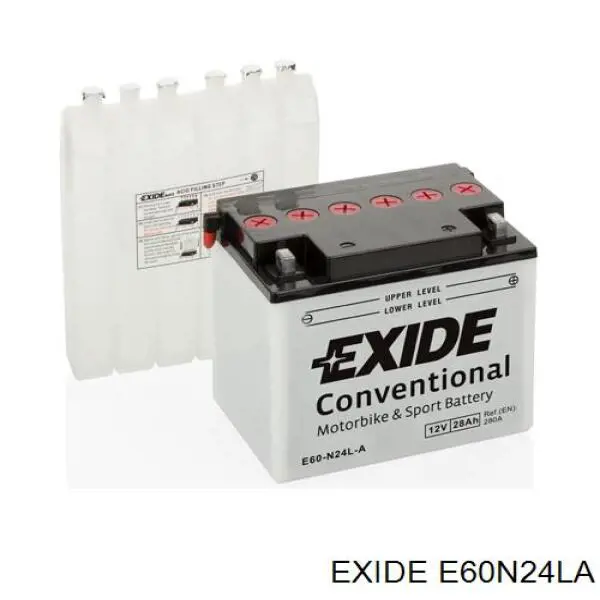E60N24LA Exide Авто акумулятор