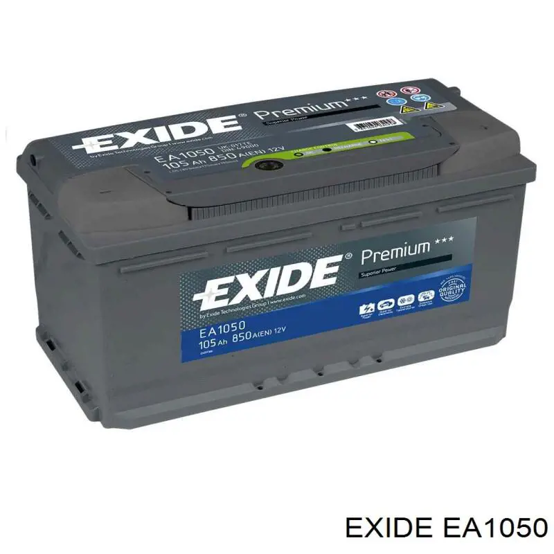 Батарея акумуляторна Exide EA1050 ціна, від 151.67 USD