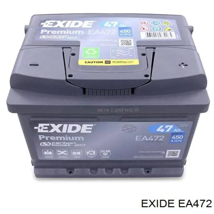 Акумуляторна батарея, АКБ EA472 Exide