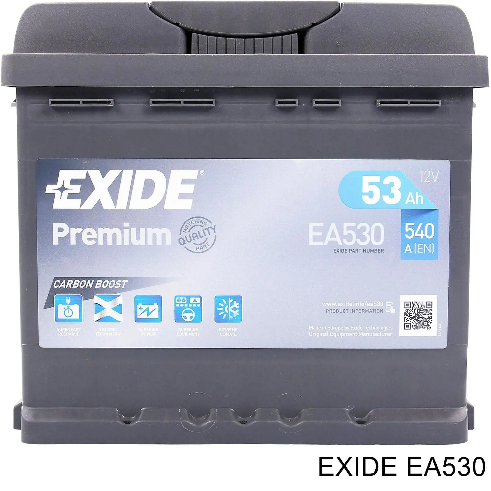 EA530 Exide акумуляторна батарея, акб